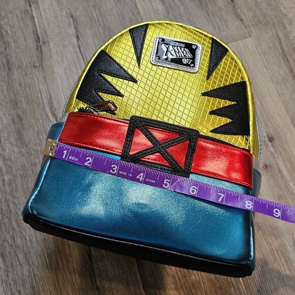 LOUNGEFLY Wolverine Marvel Metallic X-Men \'97 Wolverine Cosplay Mini Backpack main image 5